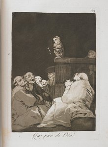 Plaat uit Los Caprichos, 1797-1798 door Francisco de Goya